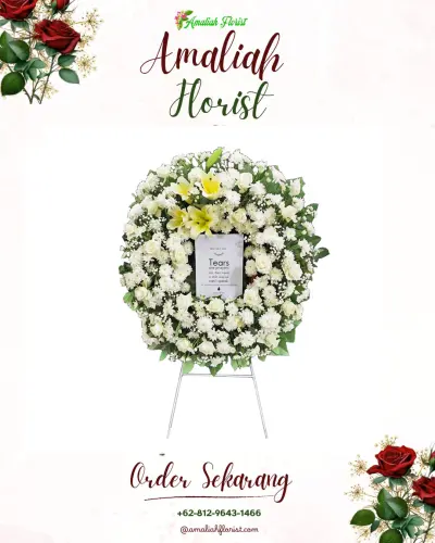 Krans Bunga Duka Cita di Krembangan Selatan