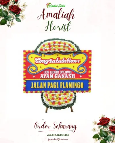 Bunga Papan Congratulation di Krembangan Selatan